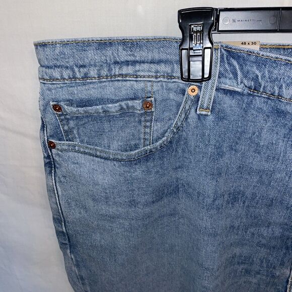 Levi’s 541 Men’s Distressed Jeans Size 48x30 Blue Denim Going out Rugged NWT - Picture 5 of 12